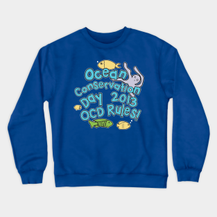 New Girl Crewneck Sweatshirt - New Girl OCD Shirt by BoxDugArt